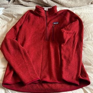 Red Patagonia pull over